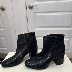 Franco Sarto Black Ankle Booties Sleek and Stylish